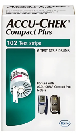 ACCU-CHEK COMPACT PLUS TEST STRIPS 102 COUNT