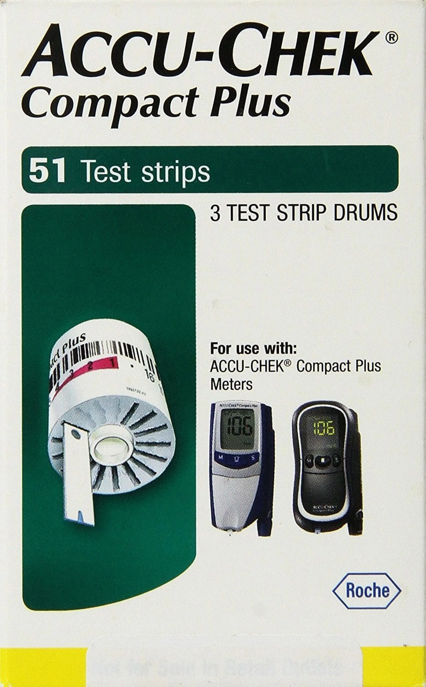ACCU-CHEK COMPACT PLUS TEST STRIPS 51 COUNT