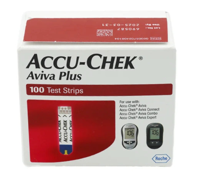 ACCU-CHEK AVIVA PLUS TEST STRIPS 100 COUNT
