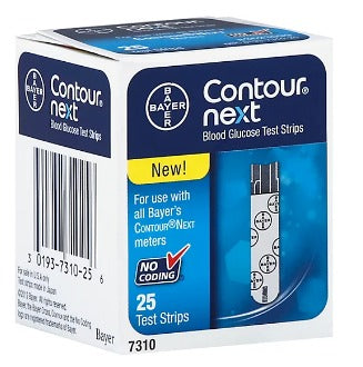 BAYER CONTOUR NEXT TEST STRIPS 25 COUNT