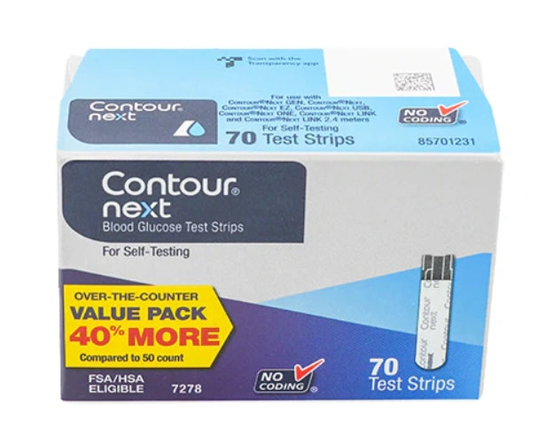 CONTOUR NEXT TEST STRIPS 70 CT