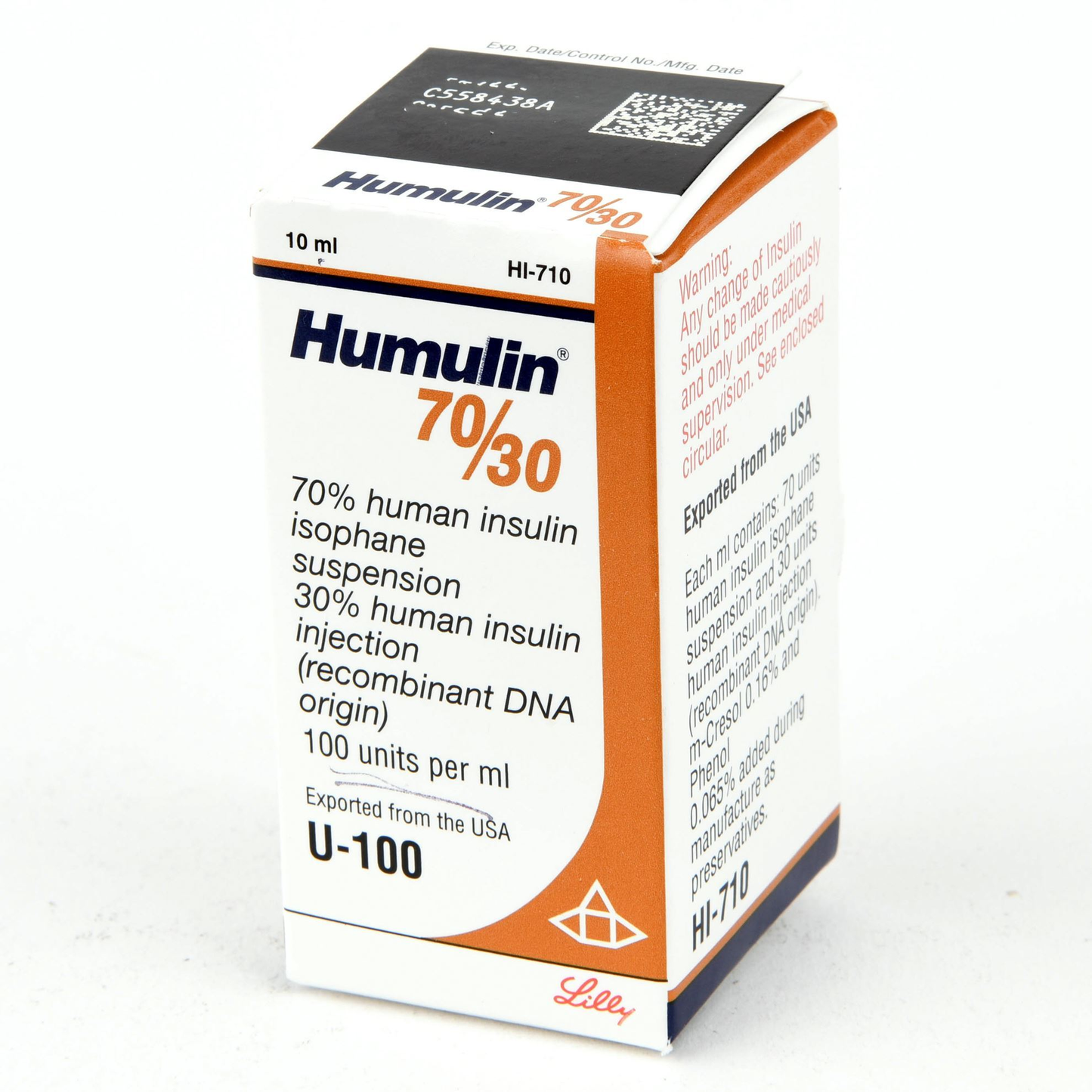 HUMULIN 70/30 VIAL U-100