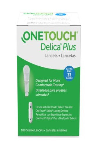 ONE TOUCH DELICA PLUS LANCETS 33G 100 COUNT