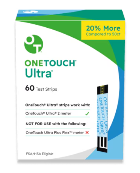 ONE TOUCH ULTRA TEST STRIPS 60 COUNT
