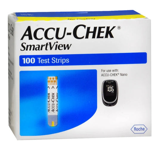 ACCU-CHEK SMARTVIEW 100 COUNT TEST STRIPS