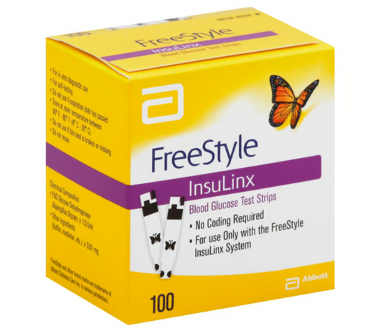 FREESTYLE INSULINX 100 COUNT TEST STRIPS