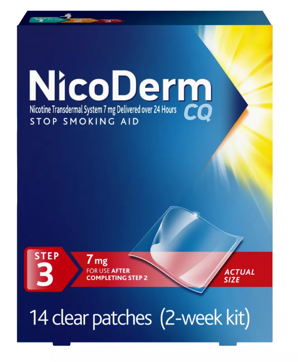 NICODERM PATCHES STEP 3- 14 COUNT 7MG – USA MEDICAL SURPLUS