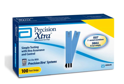 PRECISION XTRA TEST STRIPS 100 COUNT