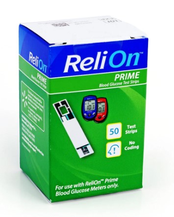 RELION PRIME TEST STRIPS 50 COUNT